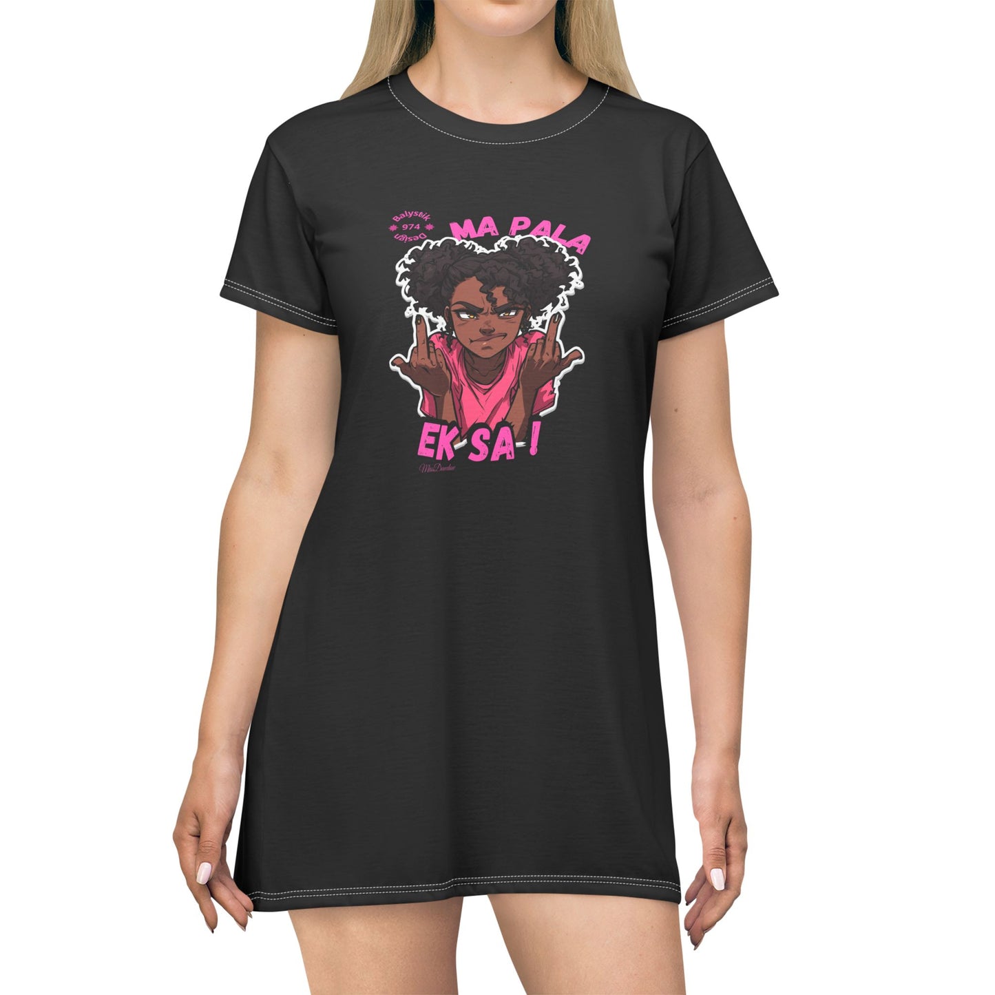 Empowered Women T-Shirt Dress | AOP Fashion Piece, Casual Outfit, Streetwear, Gift for Her, Self-Expression Style
