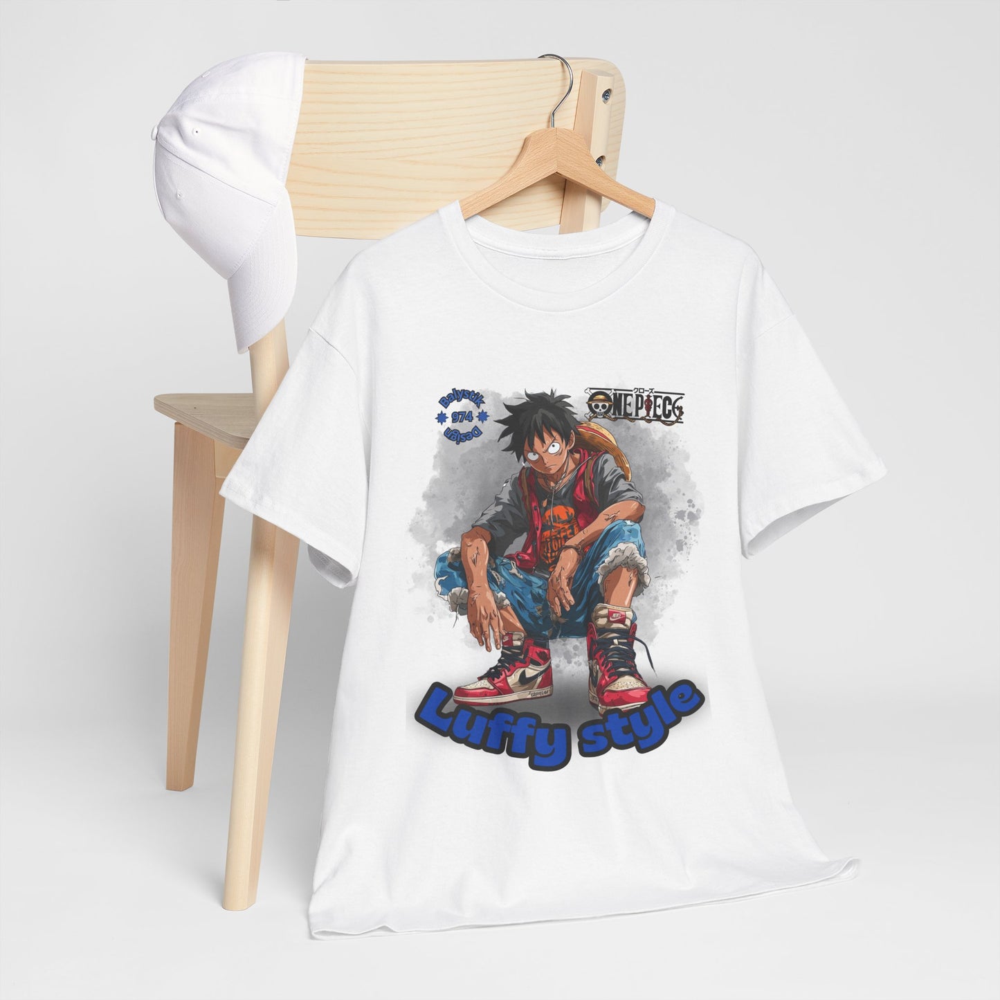 Luffy Style Unisex Tee, Anime Fan Shirt, Comic Graphic T-Shirt, Streetwear, Gift for Manga Lovers