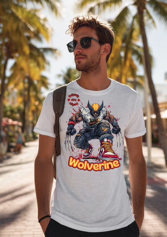 Wolverine Graphic Tee, Unisex Heavy Cotton Tee, Comic Book Apparel, Superhero T-Shirt, Gift for Marvel Fans