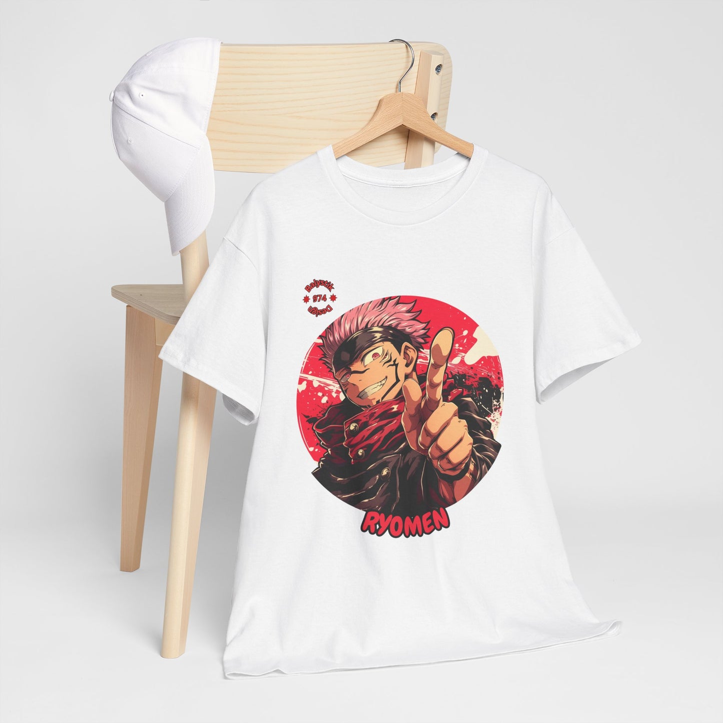 Anime-Inspired Unisex Heavy Cotton Tee, Casual T-Shirt, Graphic Tee, Streetwear, Everyday Wear, Gifts for Teens