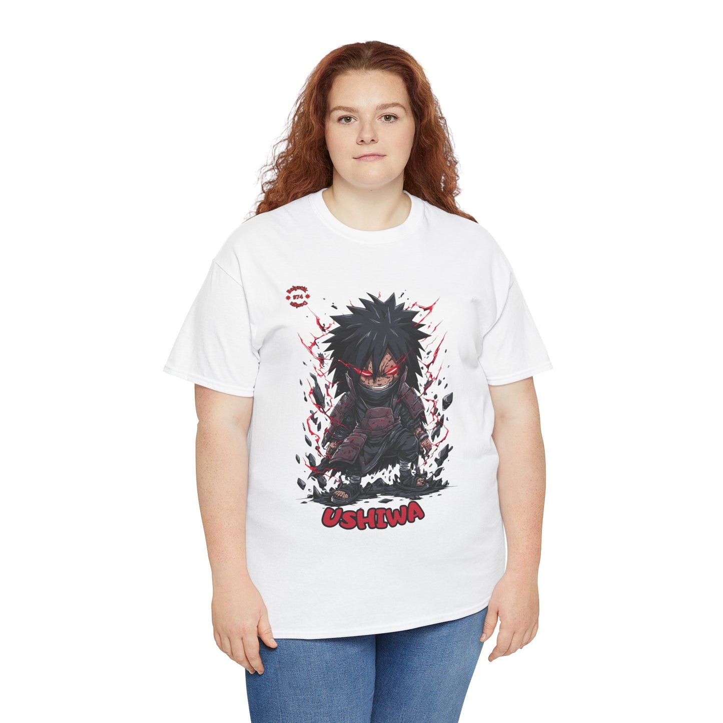 Edgy Anime Graphic Tee, Unisex Heavy Cotton T-Shirt, Streetwear Fashion, Gift for Fans, Casual Outfit, Anime Merchandise