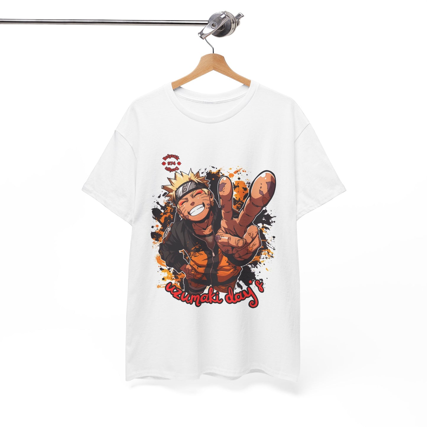 Naruto-Inspired Unisex Heavy Cotton Tee: Perfect for Anime Lovers, Casual Wear, Gifts, Conventions, and Everyday Style