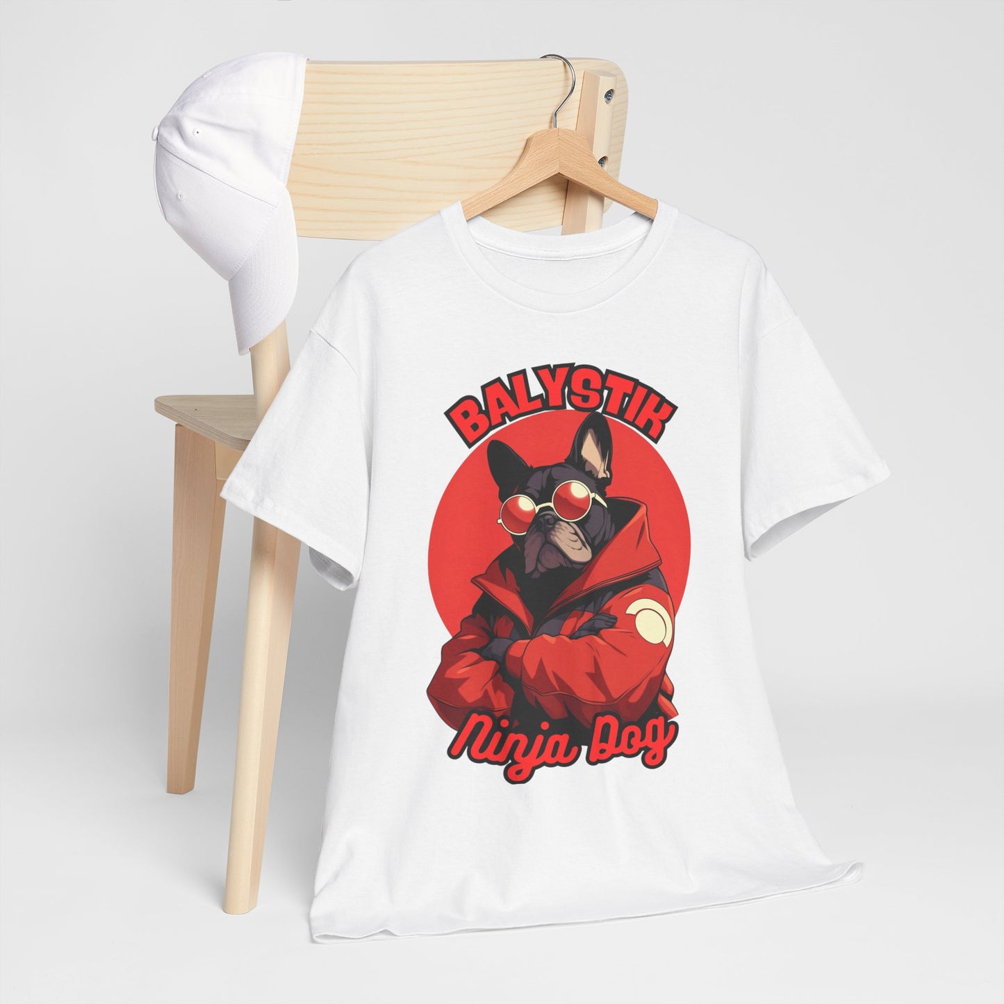 Cool Ninja Dog Unisex Tee, Graphic Tee, Pet Lover Gift, Casual Wear, Birthday Gift, Fun Apparel