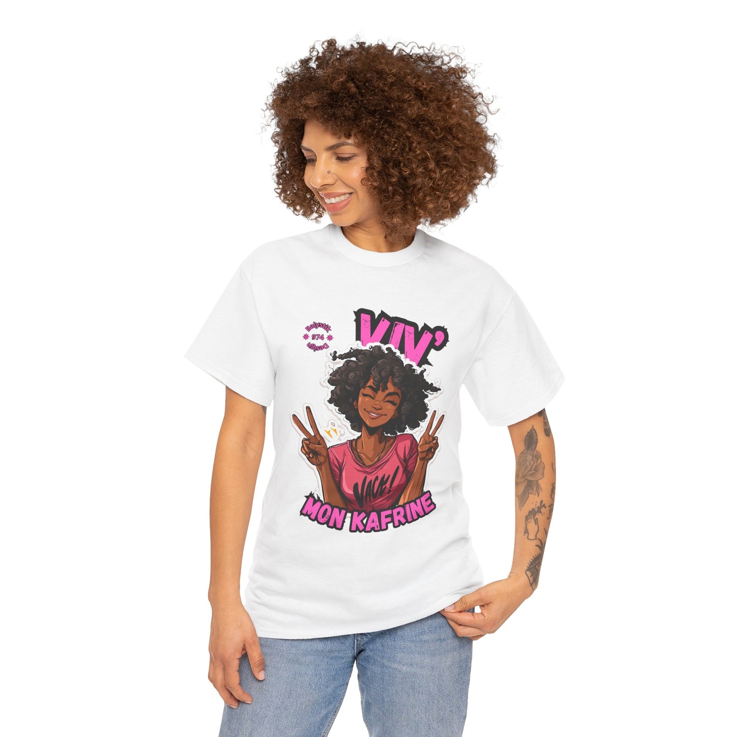 Vibrant Graphic Tee, Fun Unisex Heavy Cotton Shirt, Casual Wear, Gift for Friends, Youthful Style, Everyday Comfort