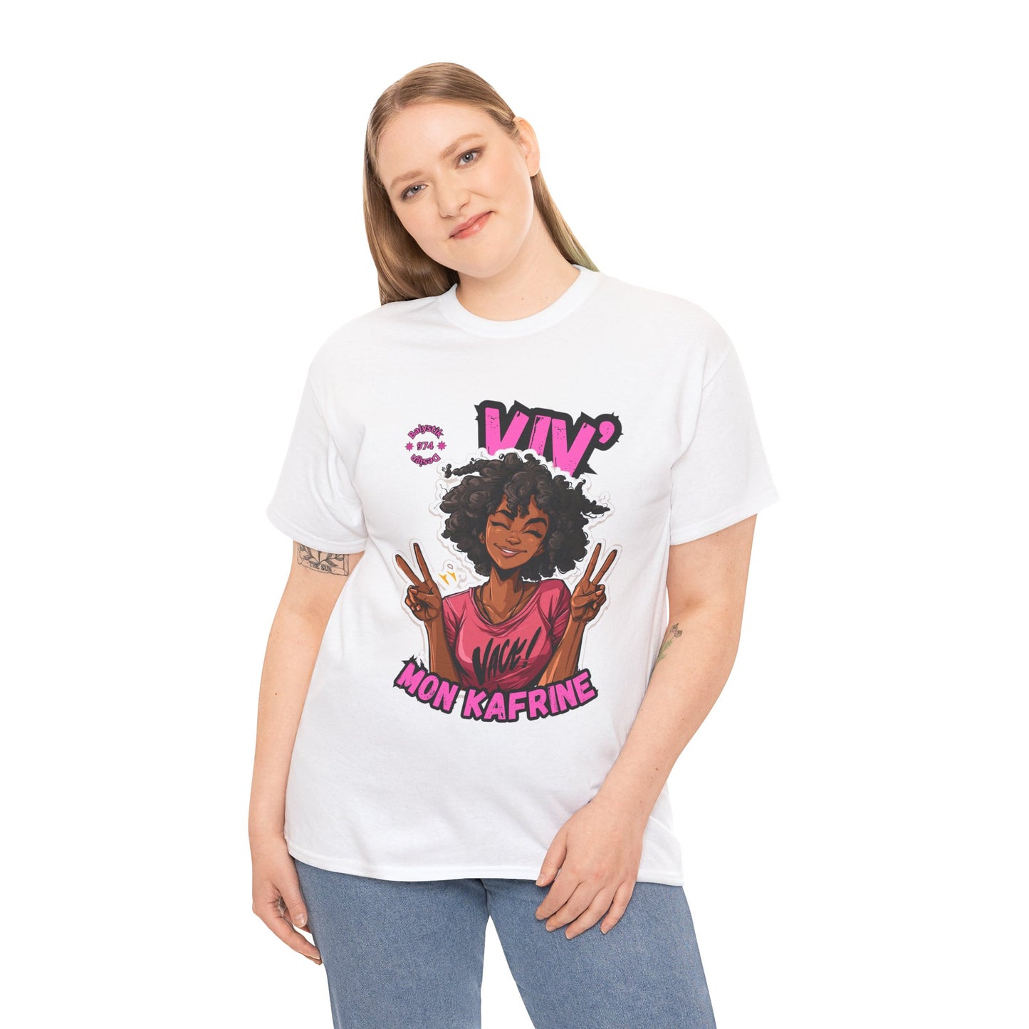 Vibrant Graphic Tee, Fun Unisex Heavy Cotton Shirt, Casual Wear, Gift for Friends, Youthful Style, Everyday Comfort
