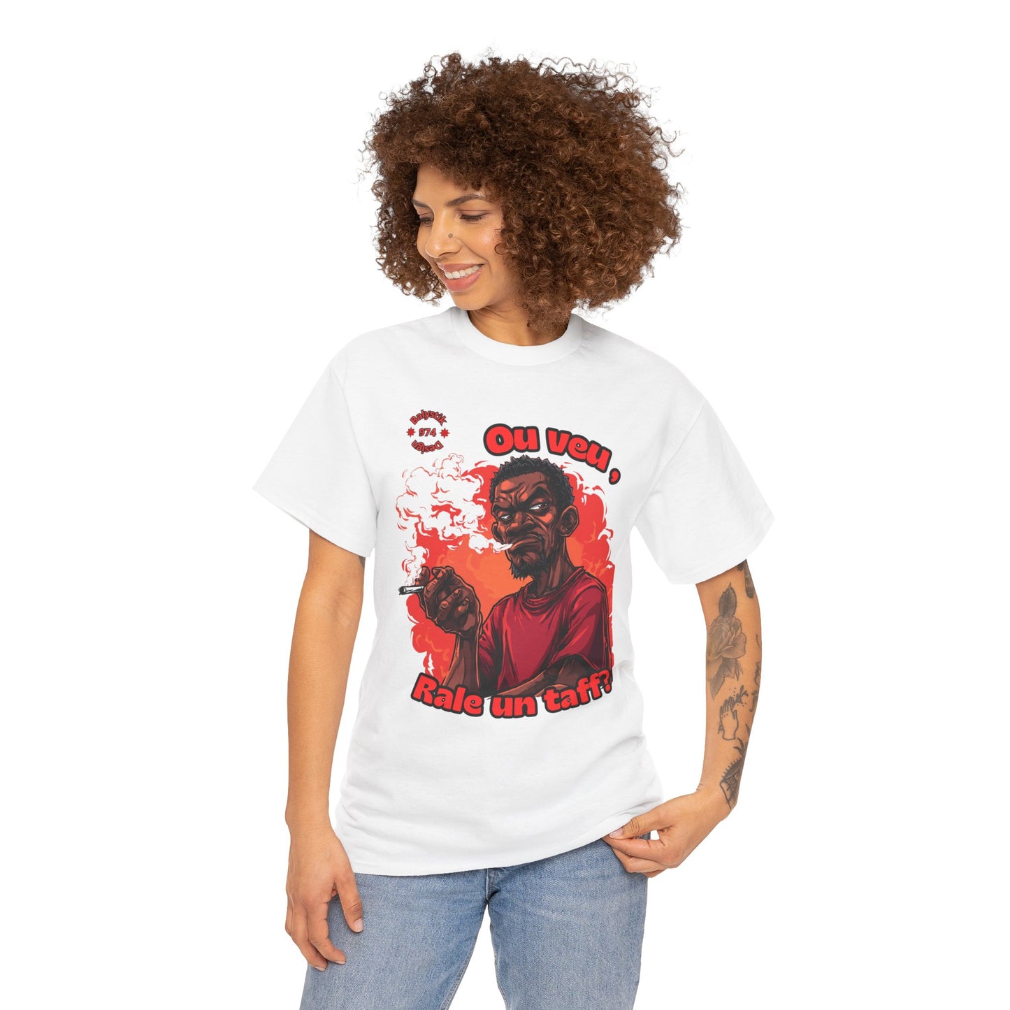 Vibrant Graphic T-Shirt for Smokers, Creative Casual Wear, Unique Gift for Friends, Stylish Streetwear, Music Events Tee, Fun Party Top