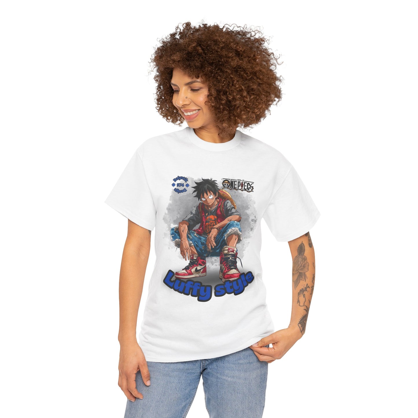 Luffy Style Unisex Tee, Anime Fan Shirt, Comic Graphic T-Shirt, Streetwear, Gift for Manga Lovers