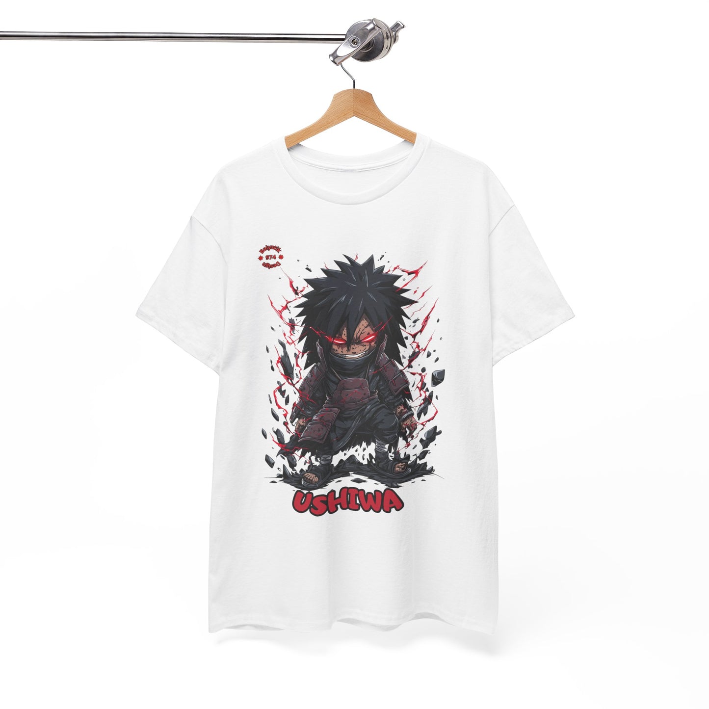 Edgy Anime Graphic Tee, Unisex Heavy Cotton T-Shirt, Streetwear Fashion, Gift for Fans, Casual Outfit, Anime Merchandise