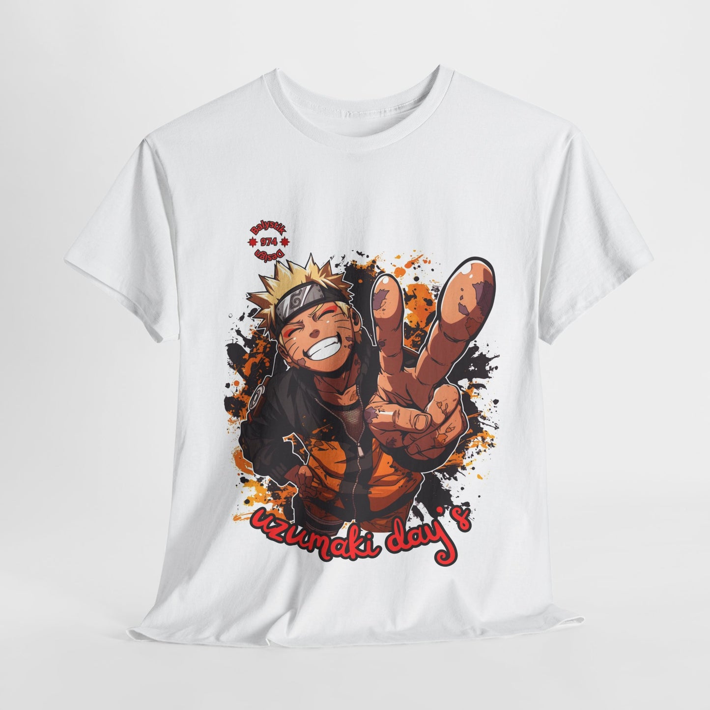 Naruto-Inspired Unisex Heavy Cotton Tee: Perfect for Anime Lovers, Casual Wear, Gifts, Conventions, and Everyday Style