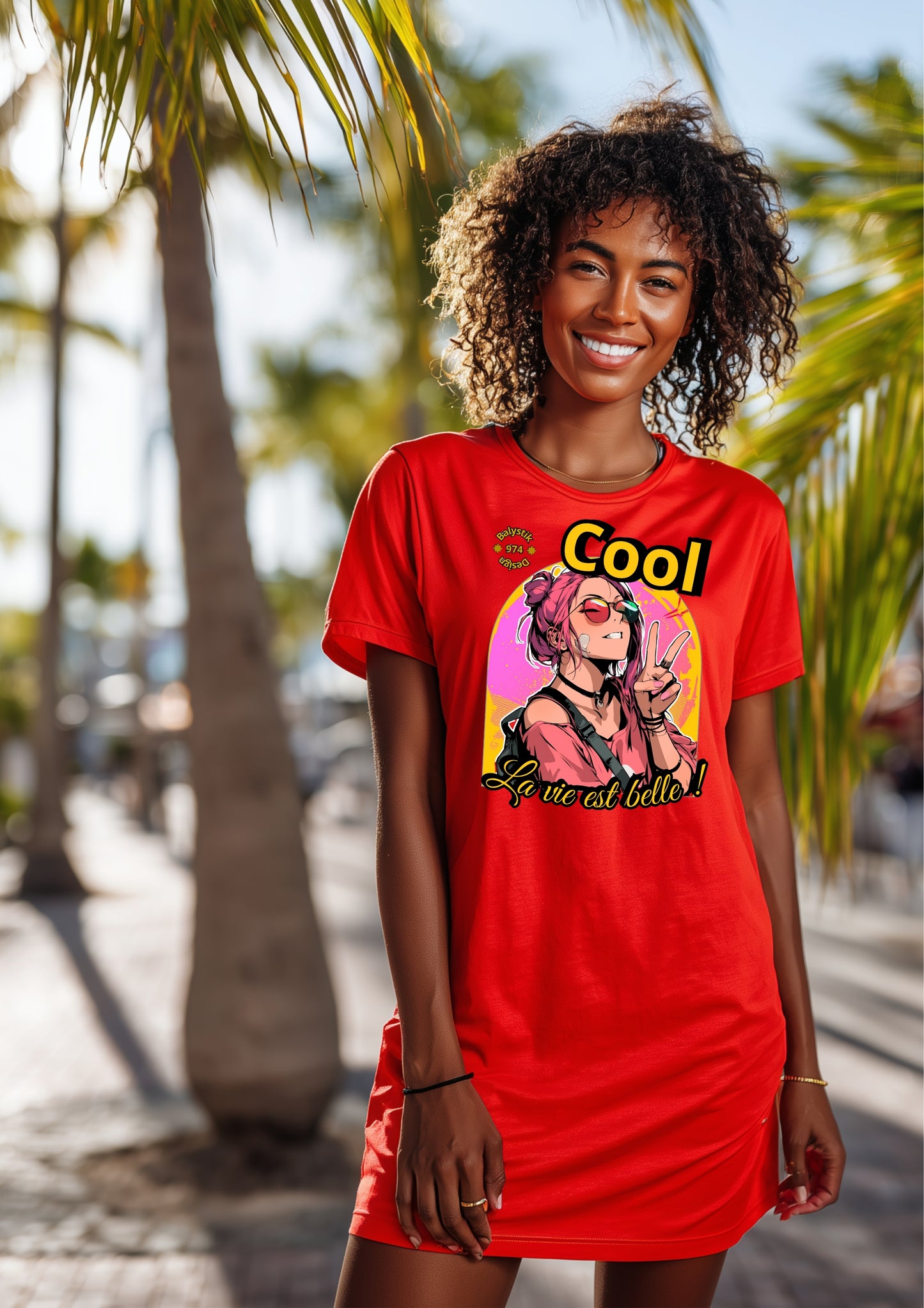 Cool Retro Graphic T-Shirt Dress, Vintage Style Dress, Casual Summer Dress, Stylish Everyday Wear, Gift for Her