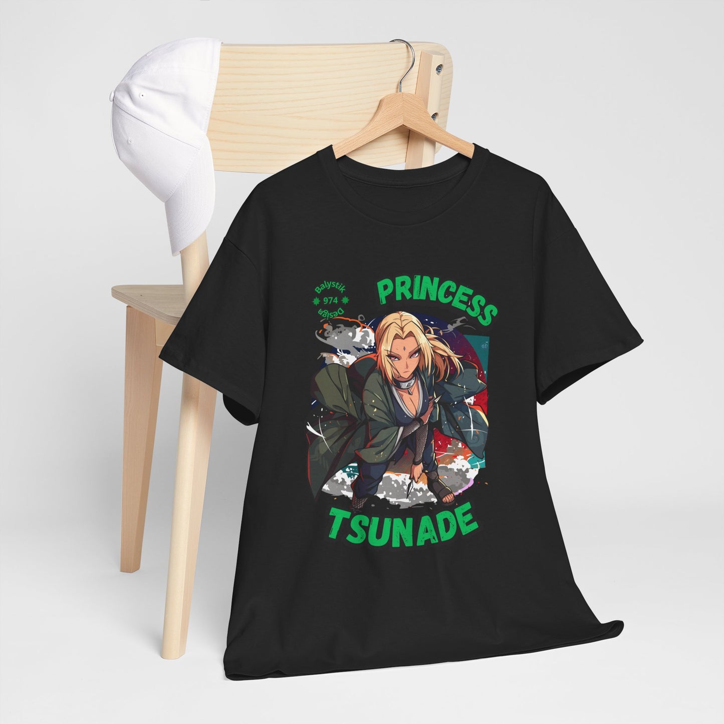 Anime Graphic Tee, Princess Tsunade Unisex Cotton Shirt, Casual Wear, Gift for Fans, Manga Lover Apparel, Soft Cotton T-shirt