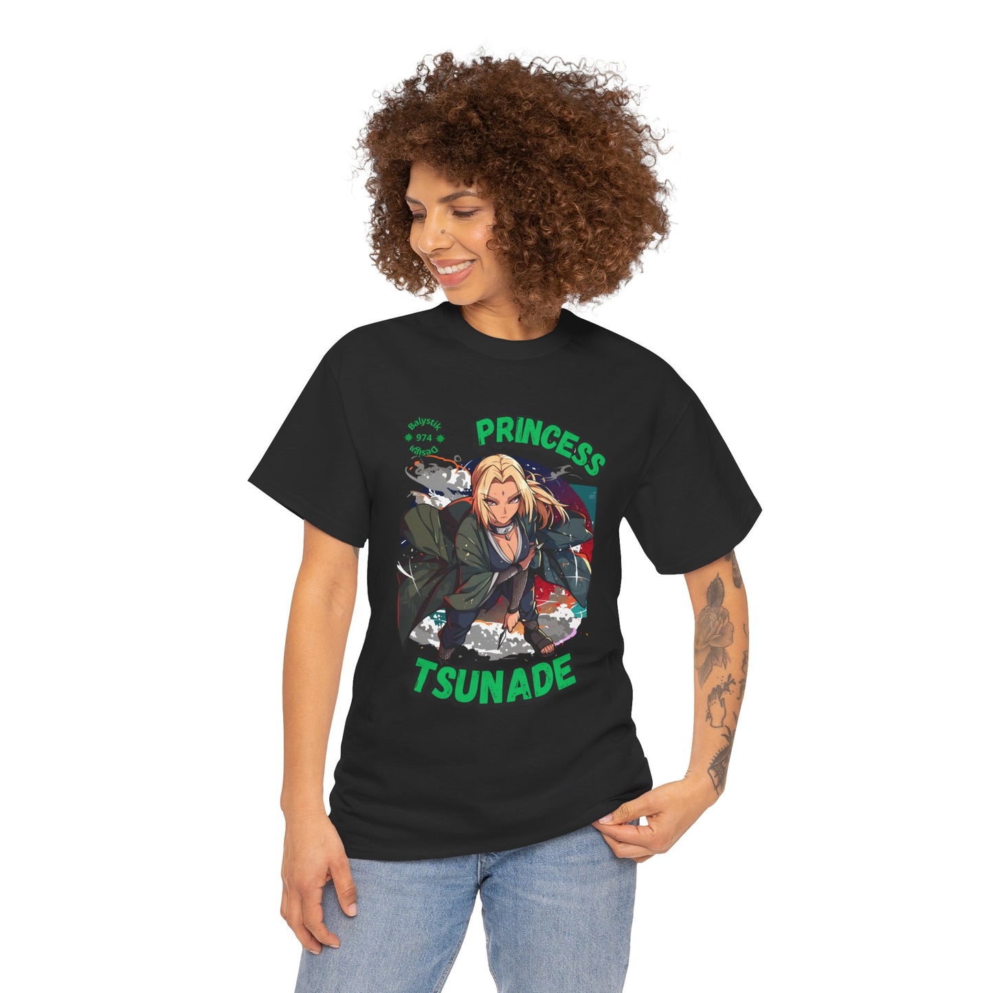 Anime Graphic Tee, Princess Tsunade Unisex Cotton Shirt, Casual Wear, Gift for Fans, Manga Lover Apparel, Soft Cotton T-shirt