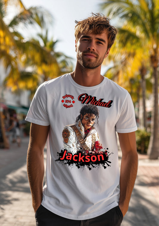 Michael Jackson Tribute Unisex Cotton Tee, Music Lover Gift, Vintage Tee, Pop Culture Shirt, Birthday Gift, Concert Apparel