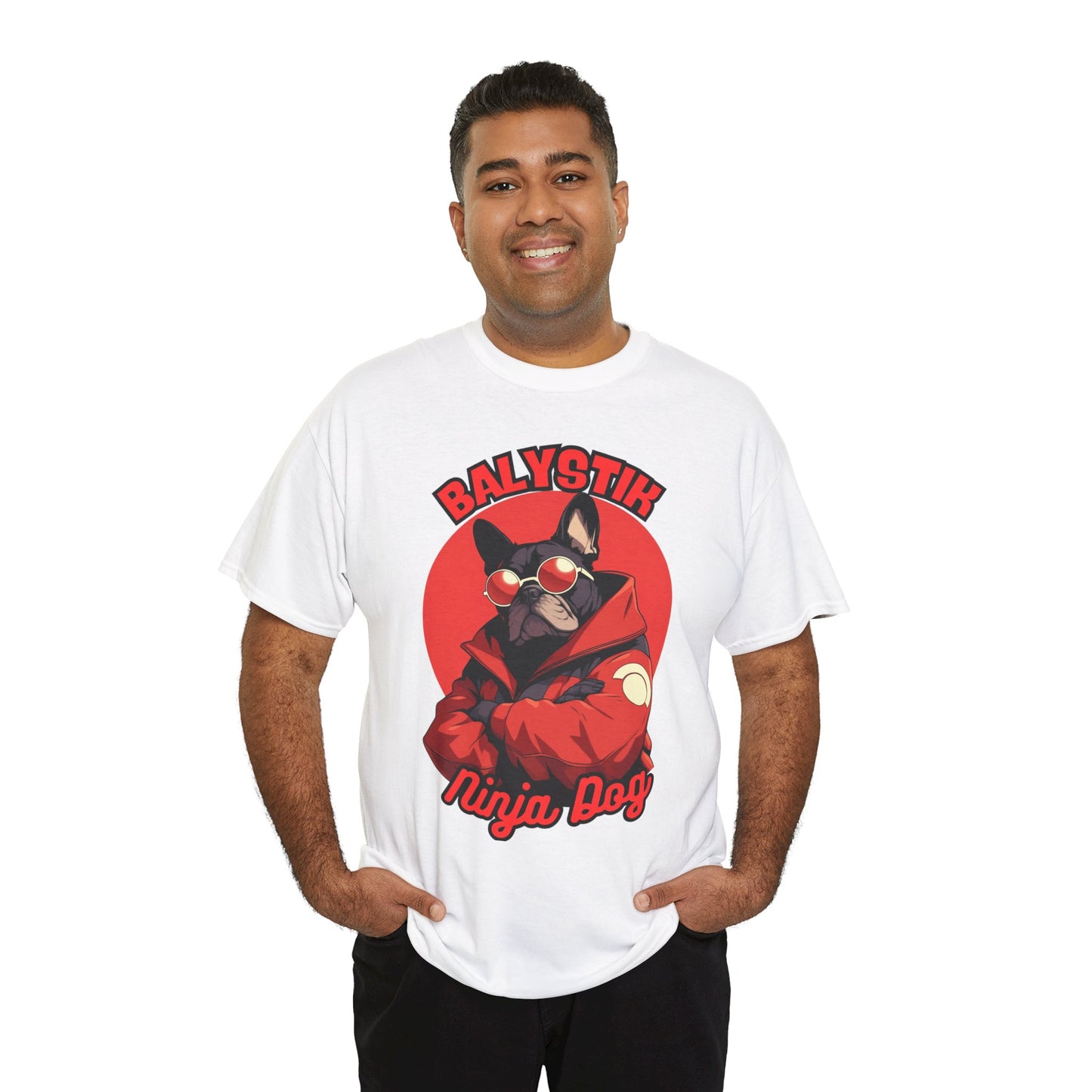 Cool Ninja Dog Unisex Tee, Graphic Tee, Pet Lover Gift, Casual Wear, Birthday Gift, Fun Apparel