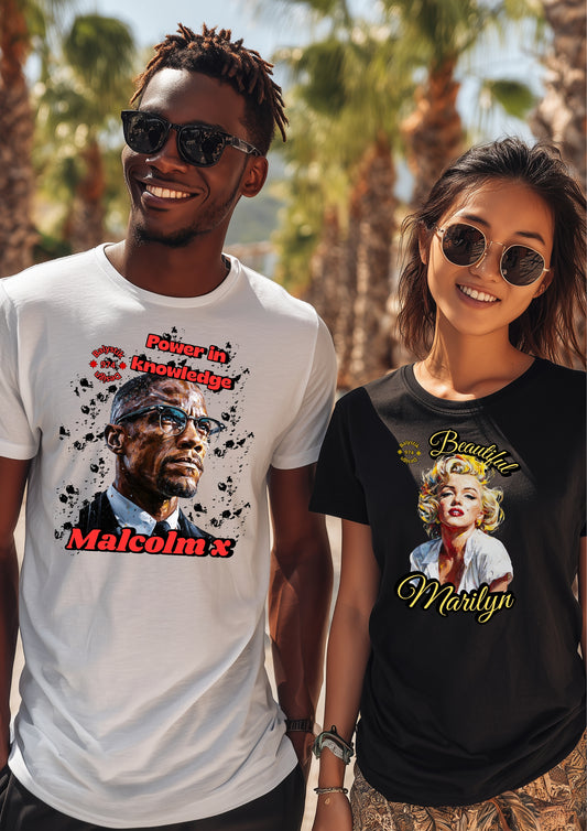 Beautiful Marilyn Unisex Heavy Cotton Tee, Retro Graphic Shirt, Vintage Pop Culture Tee, Gift for Marilyn Fans, Casual Everyday Wear