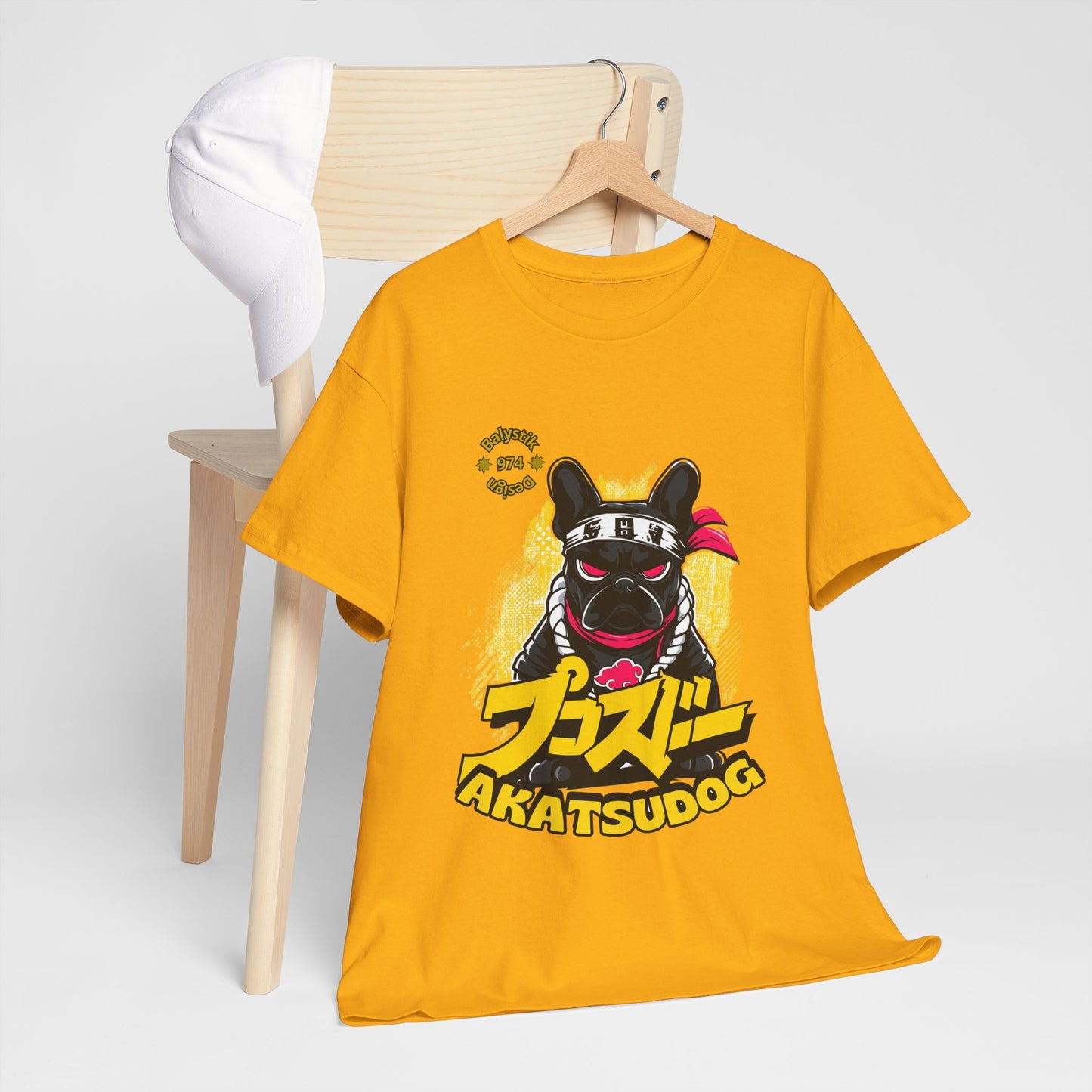 AkatsuDog Ninja Pup Tee — Cute Japanese Style Dog Graphic T-Shirt