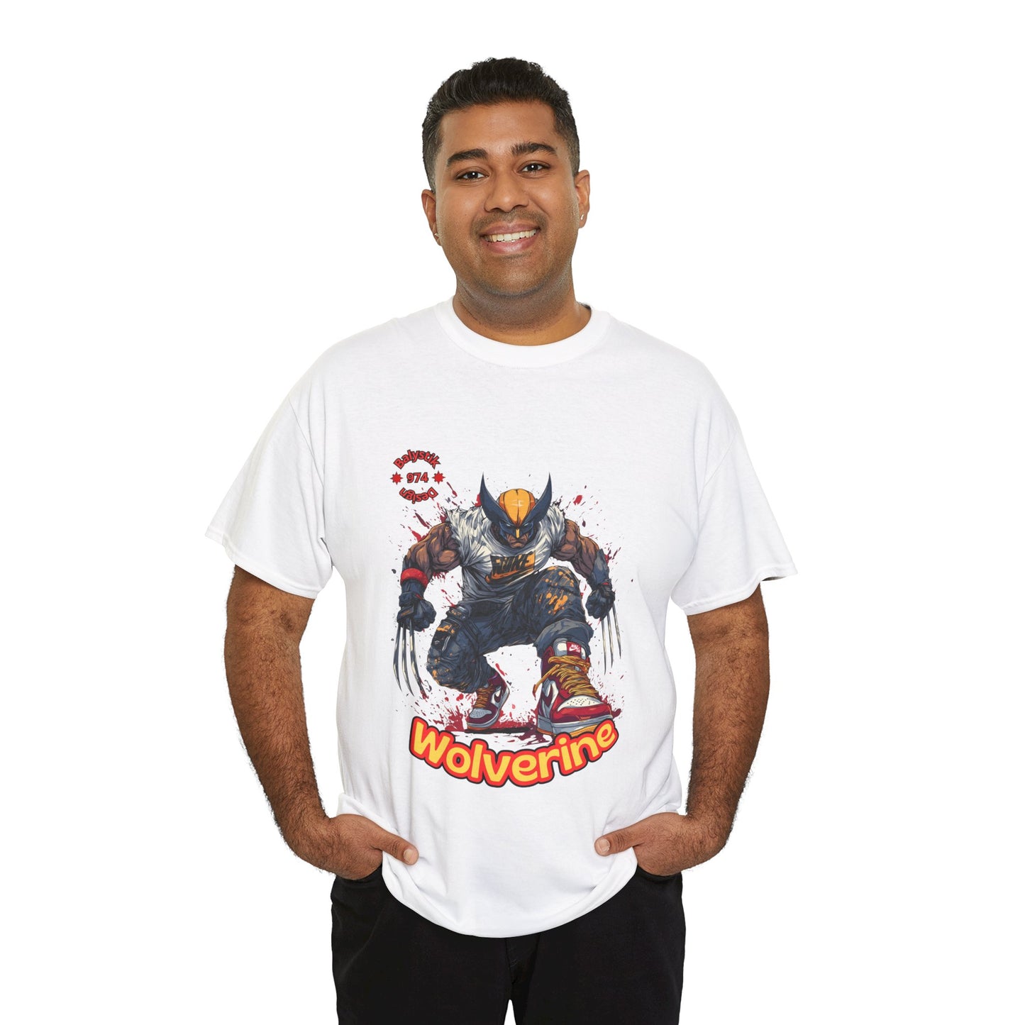 Wolverine Graphic Tee, Unisex Heavy Cotton Tee, Comic Book Apparel, Superhero T-Shirt, Gift for Marvel Fans