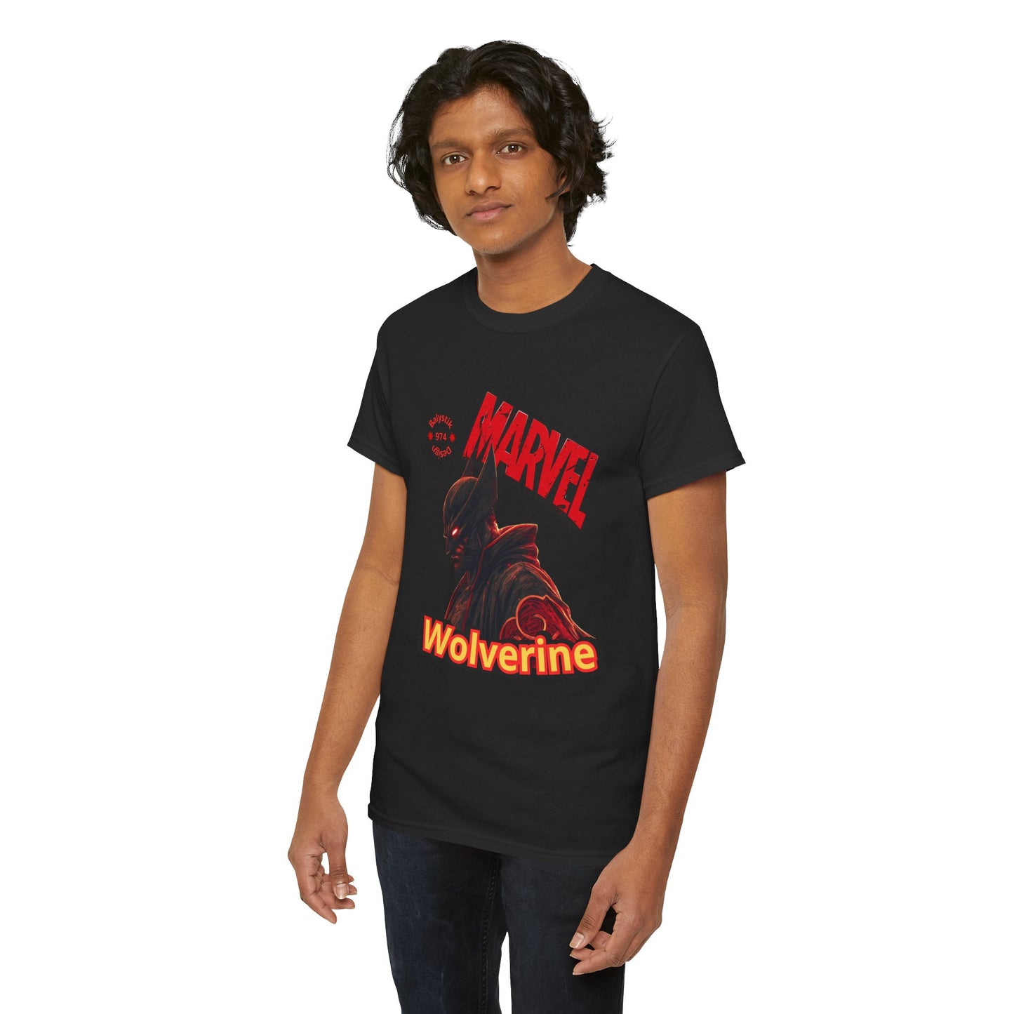 Marvel Wolverine Unisex Heavy Cotton Tee, Graphic Tee, Superhero Shirt, Gift for Fans, Comic Book T-Shirt, Vintage Style Apparel