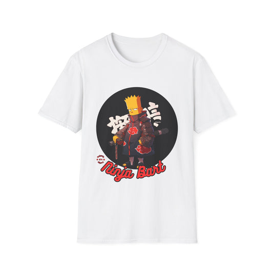 Copy of Copy of Ninja Bart Graphic Tee - Cool Unisex Softstyle T-Shirt, Casual Wear for Gamers, Anime Lovers, Birthdays, Unique Gift, Fun Fashion
