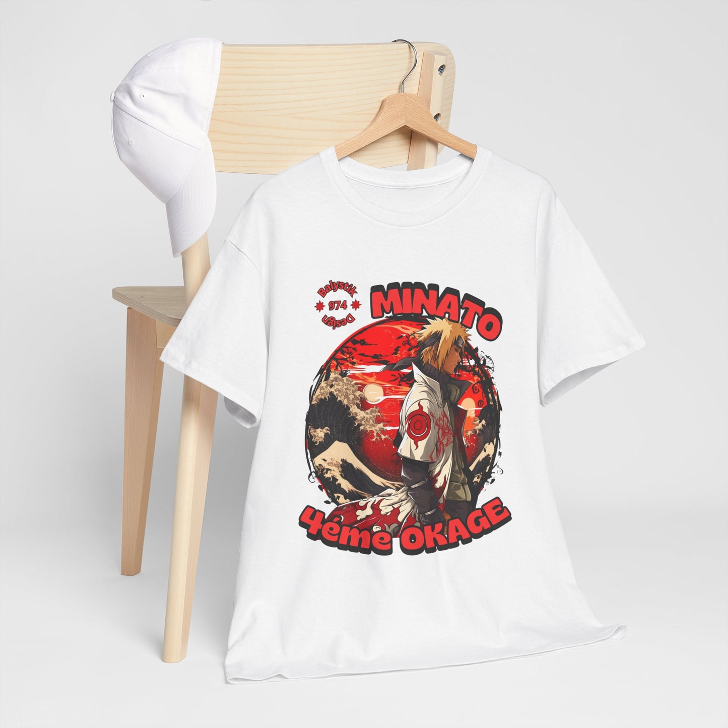 Minato 4th Hokage Graphic Tee — Anime Ninja Naruto Tribute Shirt