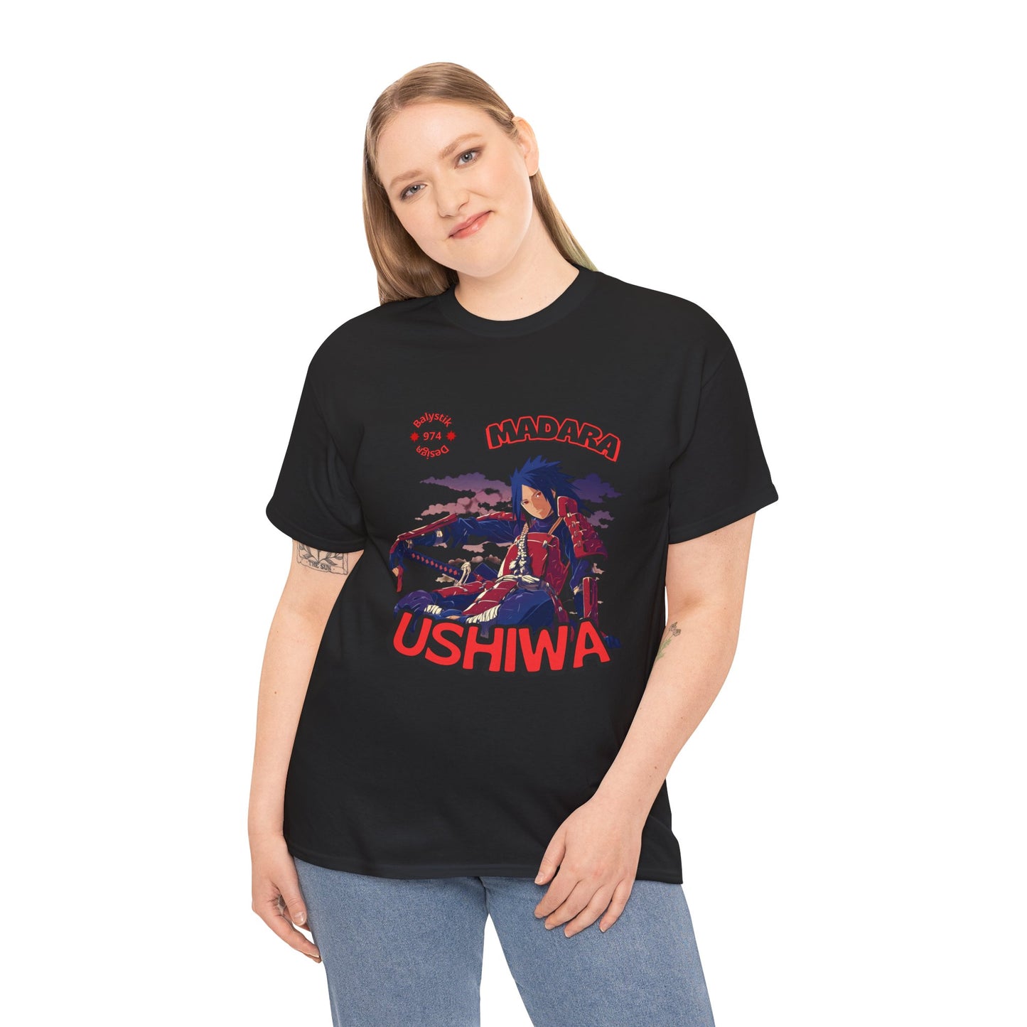 T-Shirt — Madara Ushiwa Anime Graphic Tee (Vintage Samurai Vibe)