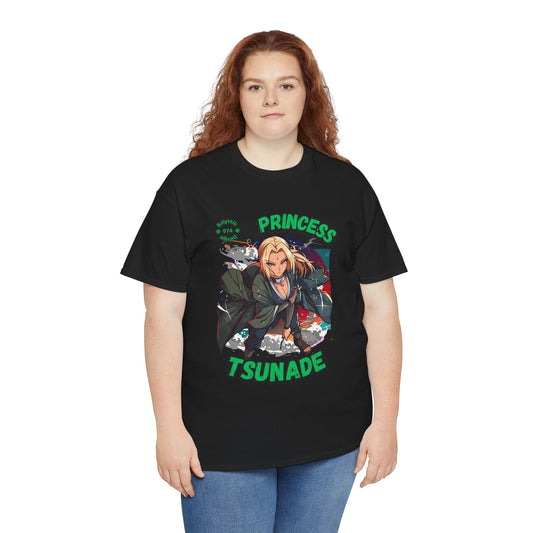Anime Graphic Tee, Princess Tsunade Unisex Cotton Shirt, Casual Wear, Gift for Fans, Manga Lover Apparel, Soft Cotton T-shirt