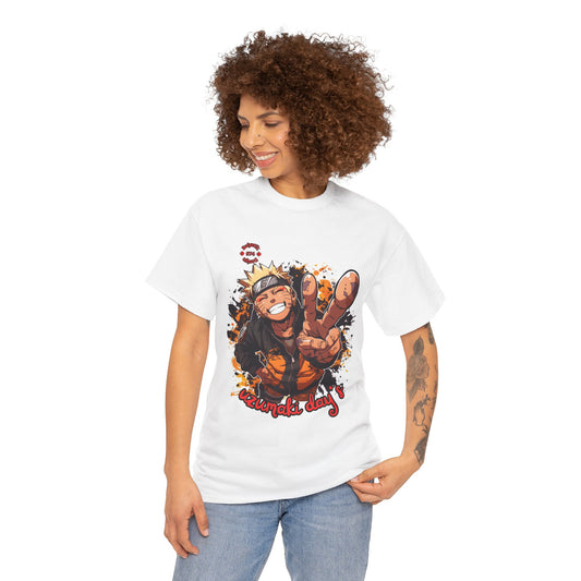 Naruto-Inspired Unisex Heavy Cotton Tee: Perfect for Anime Lovers, Casual Wear, Gifts, Conventions, and Everyday Style