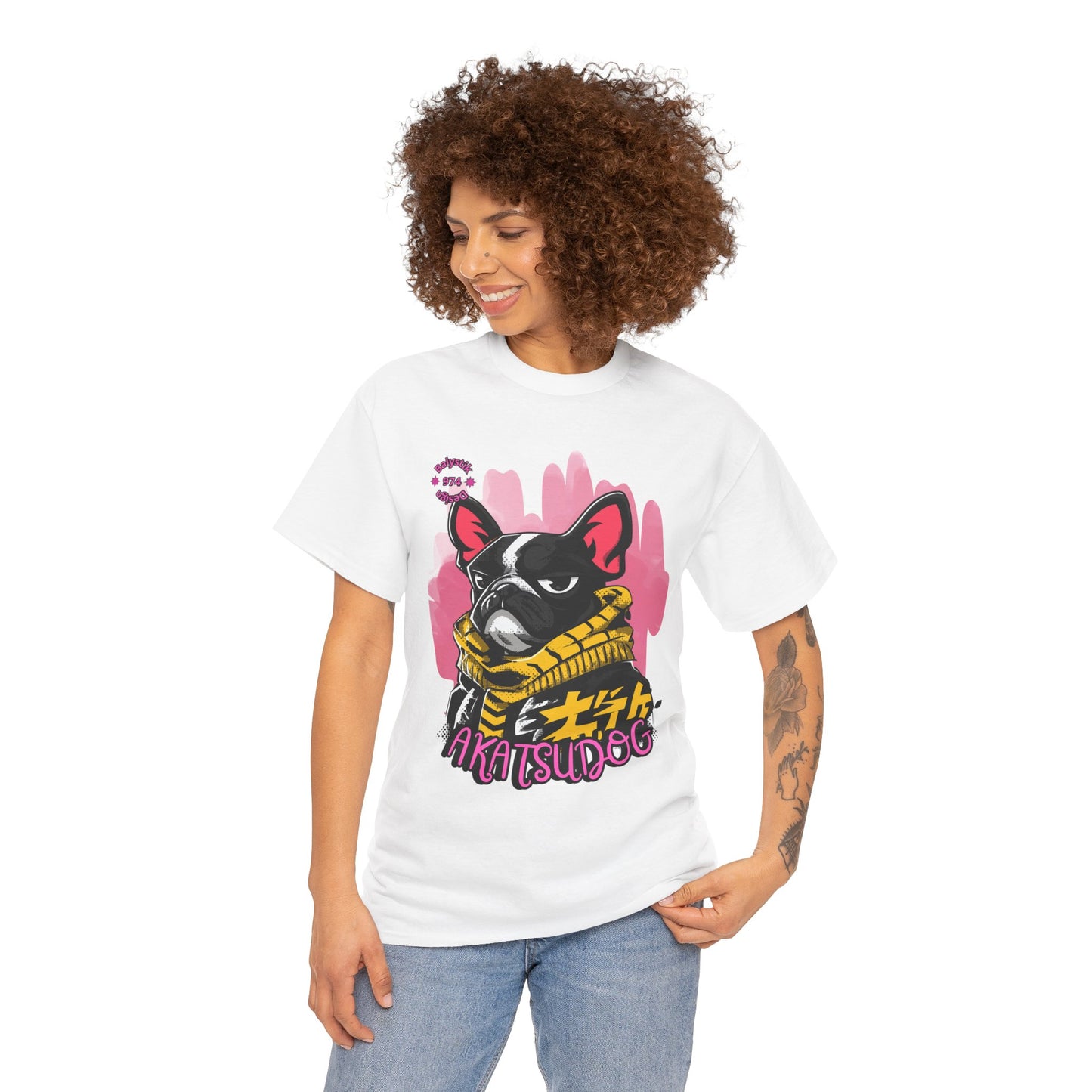 Graphic Tee — 'Akai Tsudog' Street Dog Anime Shirt