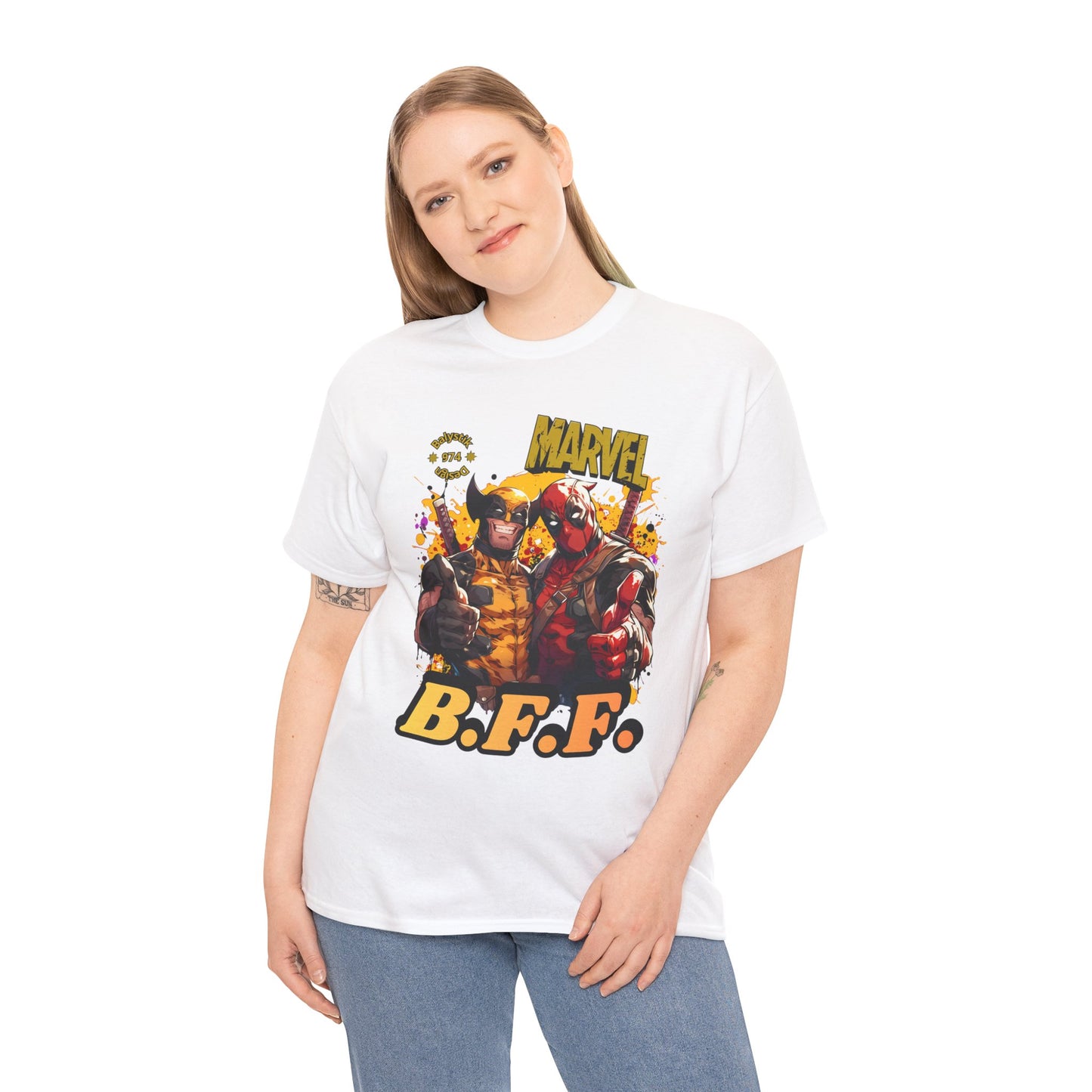 Marvel Wolverine & Deadpool B.F.F. Tee