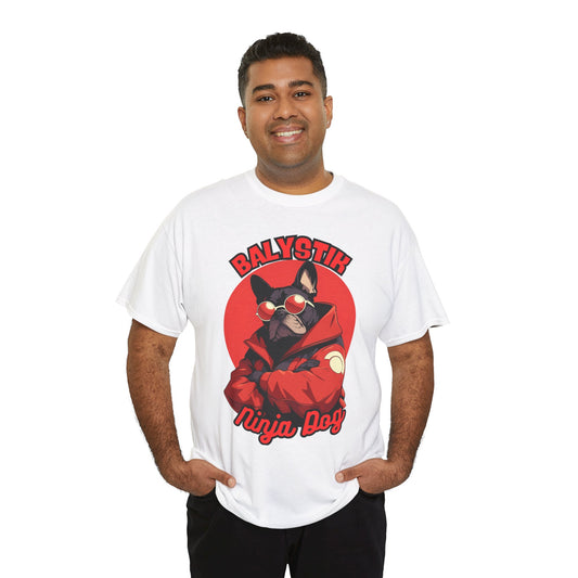 Cool Ninja Dog Unisex Tee, Graphic Tee, Pet Lover Gift, Casual Wear, Birthday Gift, Fun Apparel