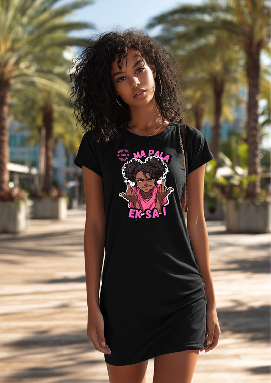 Empowered Women T-Shirt Dress | AOP Fashion Piece, Casual Outfit, Streetwear, Gift for Her, Self-Expression Style