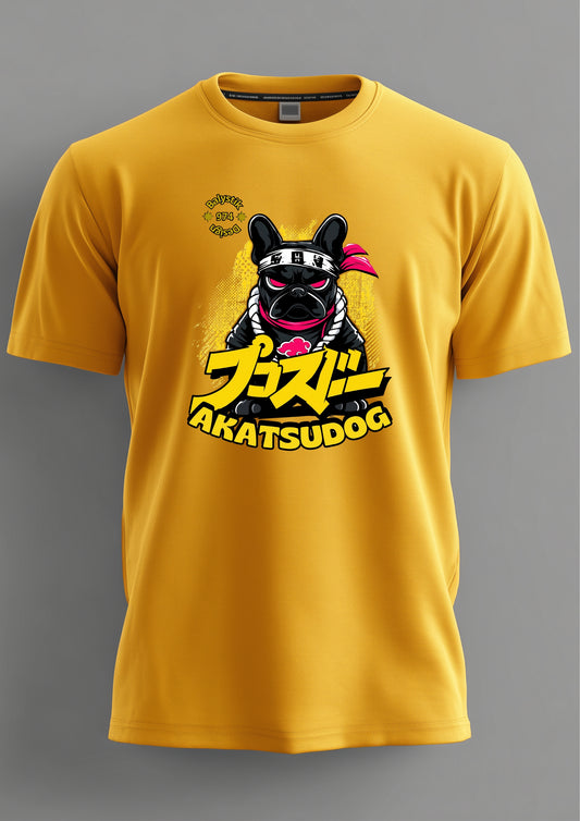 AkatsuDog Ninja Pup Tee — Cute Japanese Style Dog Graphic T-Shirt