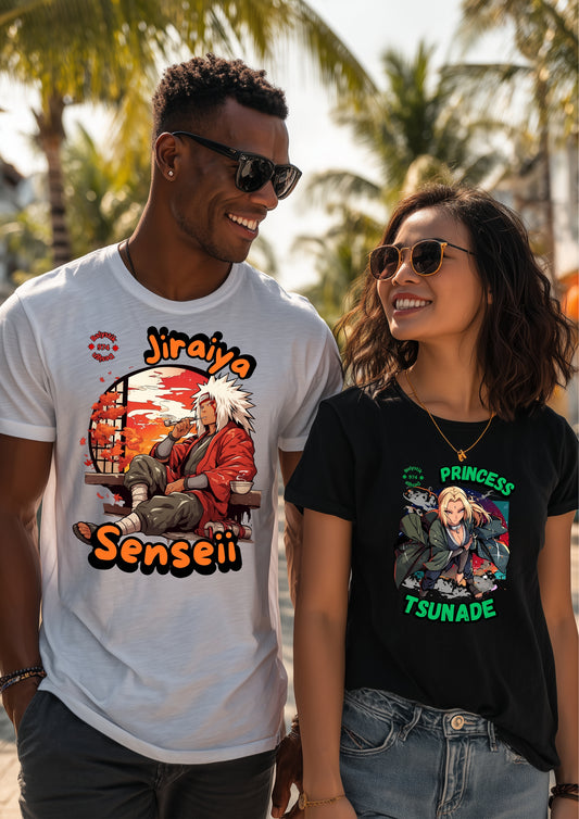 Anime Graphic Tee, Princess Tsunade Unisex Cotton Shirt, Casual Wear, Gift for Fans, Manga Lover Apparel, Soft Cotton T-shirt