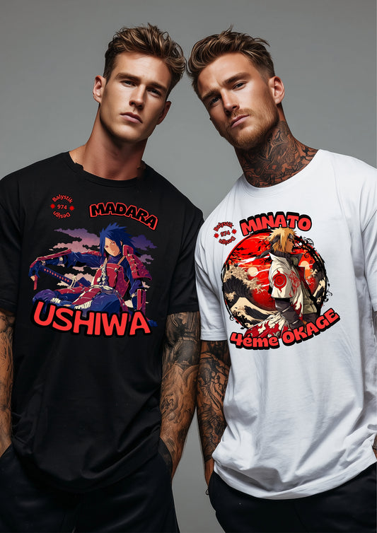 Minato 4th Hokage Graphic Tee — Anime Ninja Naruto Tribute Shirt