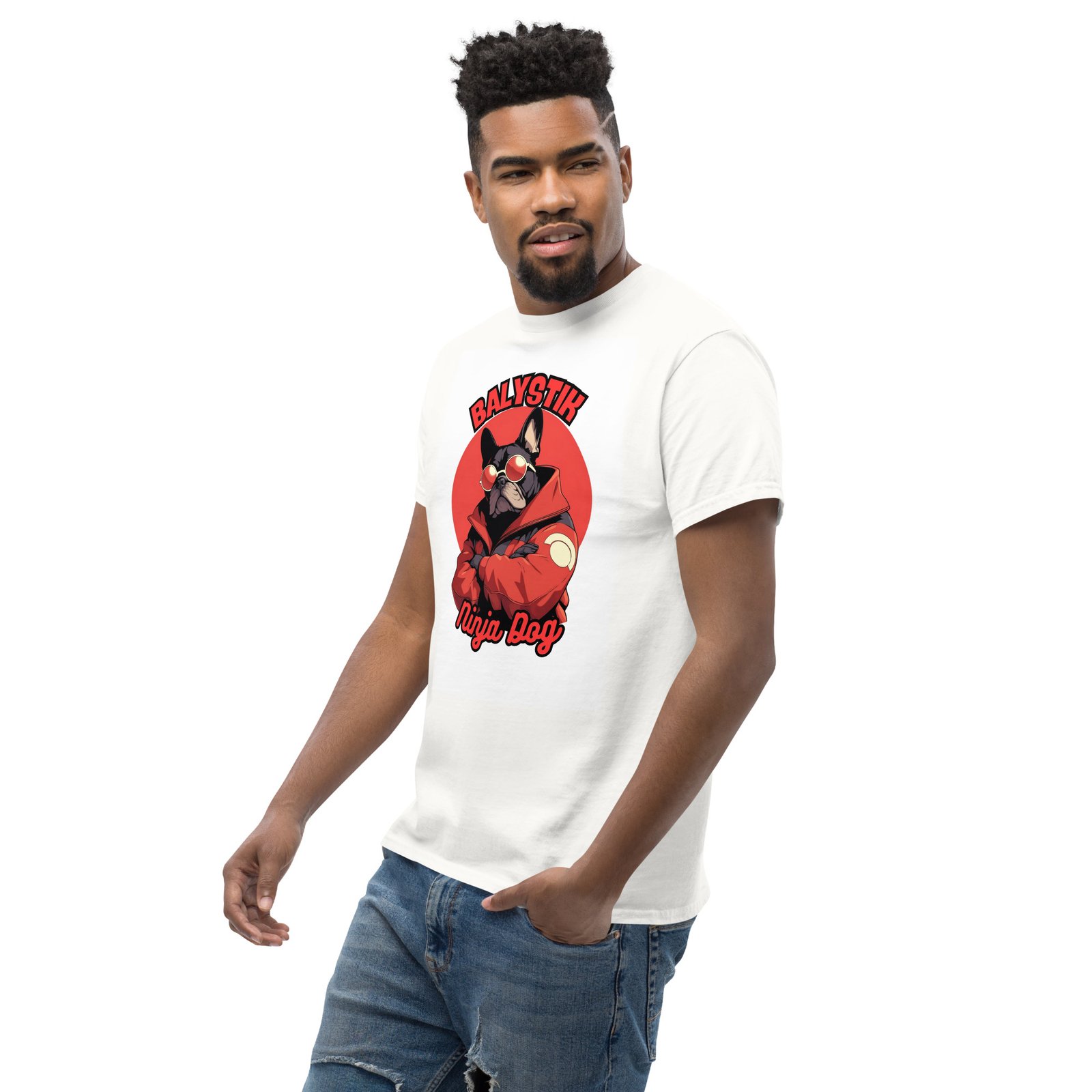 Unisex classic tee white left front 6995cd2ccd203.jpg