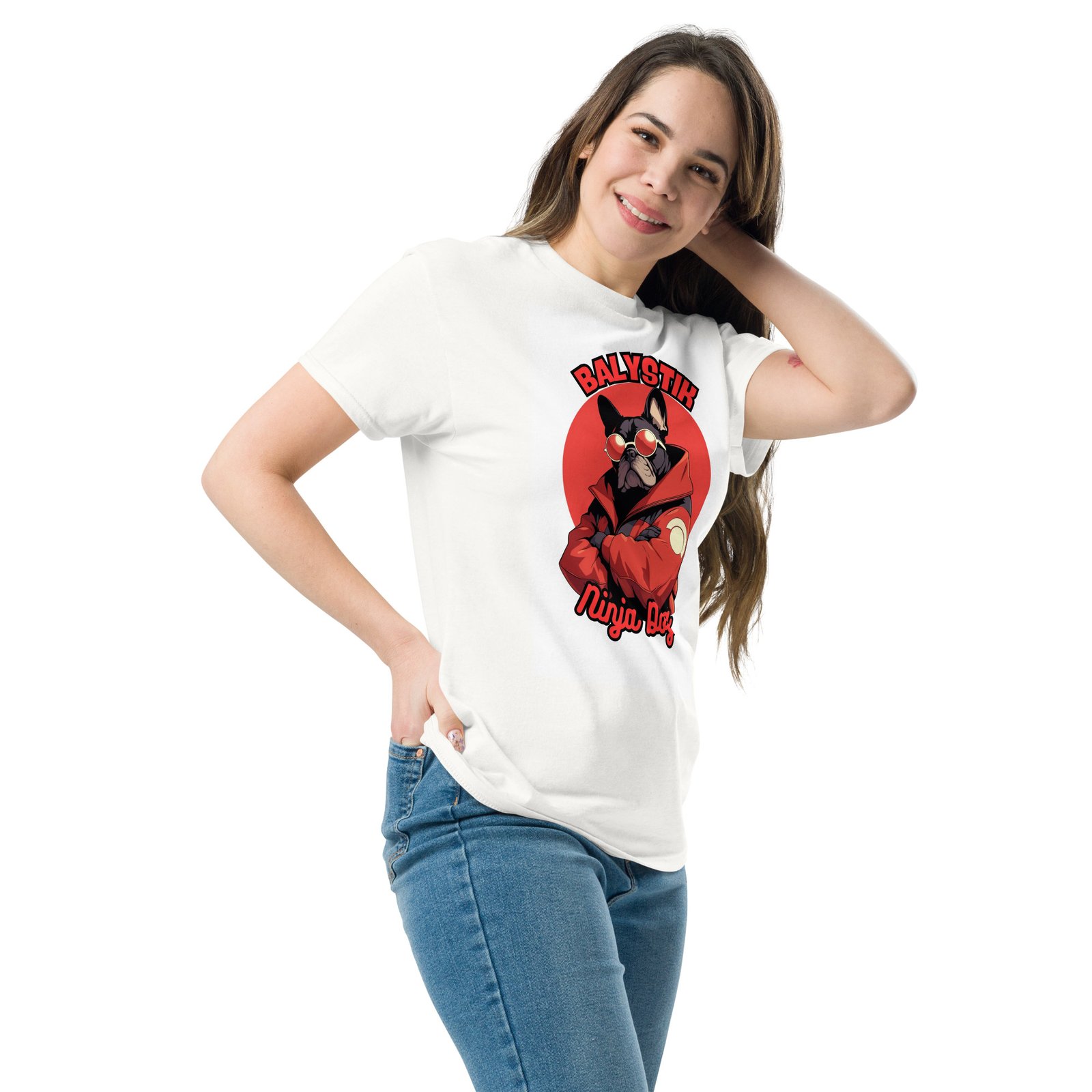 Unisex classic tee white left front 6995cd2ccf511.jpg